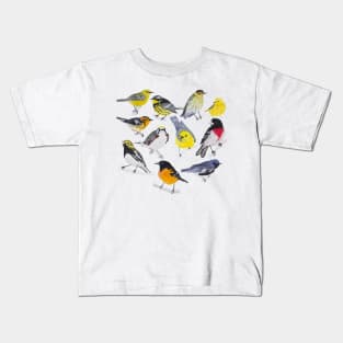 Springtime Birds Kids T-Shirt